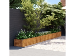 Canteiro Elevado De Jardim 482x50x36 Cm Aã§o Corten Dkd Home Decor
