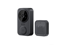 Campainha De Vídeo Porta Wifi Sem Fio,interfone Com Áudio Bidirecional E Visão Remota Btforus (preto)