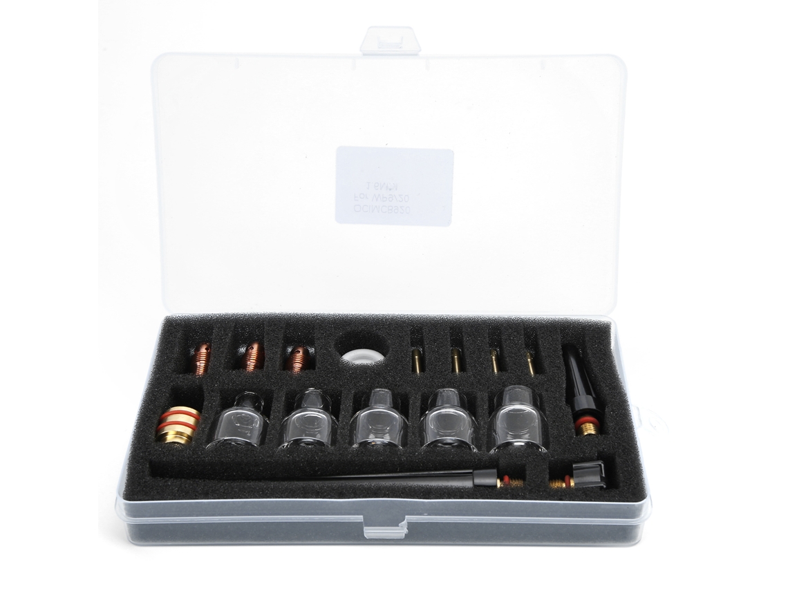 Kit De Acessórios Para Soplete De Soldadura: Copa De Vidro, Bocal, Pinça De Wolframio Para Wp9/20