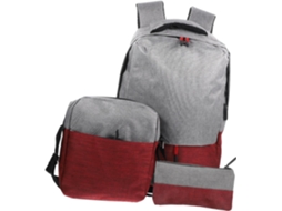 Mochila Masculina De 2 Peças, Bolsa De Ombro, Mochila De Viagem Com Espaço Para Laptop E Acessórios Gokoco