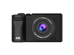 Câmera digital Yizhood DC403 1080P, zoom de 16x, luz anti-LED pré-projetada, cartão TF de 32 GB, rosa