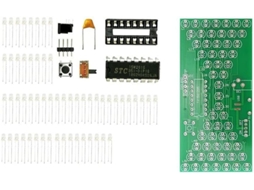Kit De Relógio Eletrônico Analógico Precisão Com Lâmpada Led