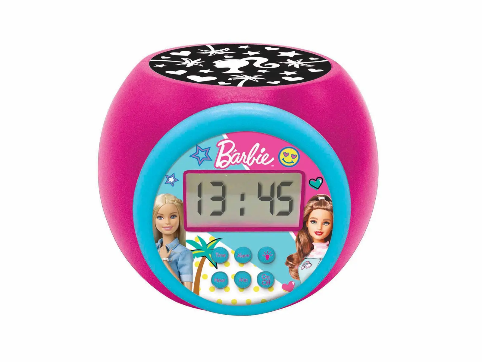 Despertador Com Projetor Barbie E Temporizador