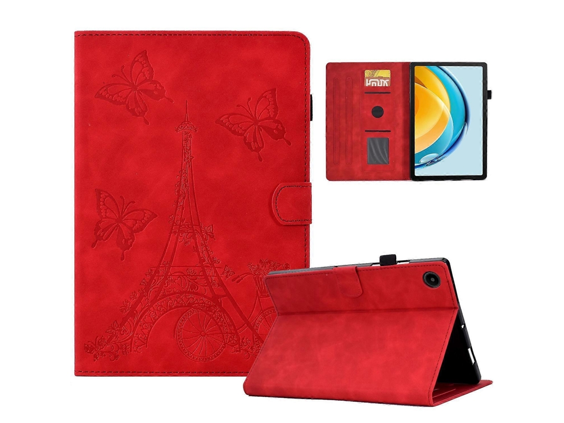 Para Huawei Matepad Se 10.4 2022 Torre De Couro Em Relevo Tablet Case