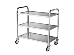 Carrinho De Cozinha Com Rodas Succebuy De 3 Andares, 95 Cm X 50 Cm X 95 Cm, 200 Kg, 6 Ganchos