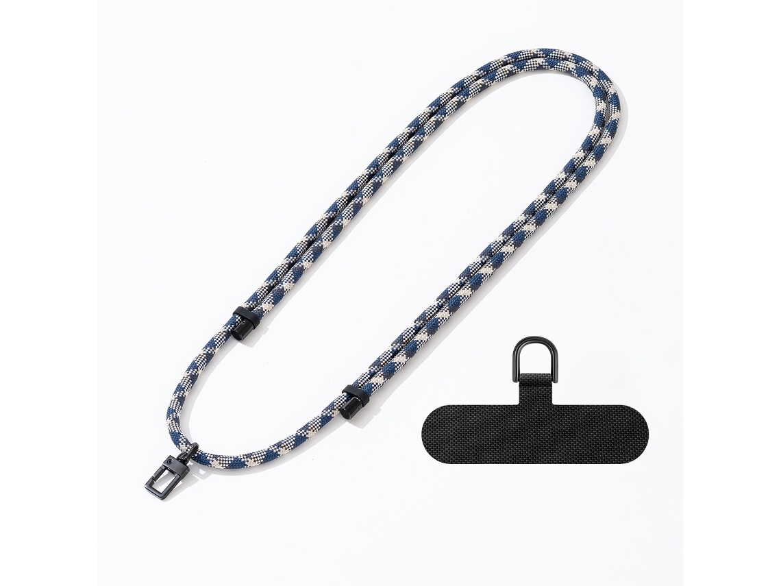 Lurelia Cordão Para Telemóvel Ajustável Transversal Para Pescoço 150 Cm 5m Anti-perda