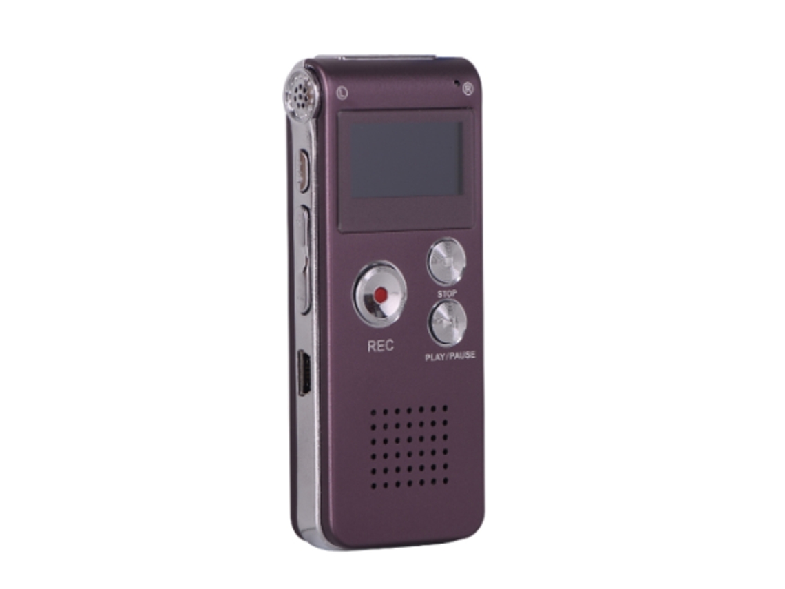 Gravador De Voz Digital Para Palestras, Reuniões, Entrevistas, Mini Fita Portátil Dictafone De 8gb Com Reprodução, Usb, Mp3 Yizhood (rosa)
