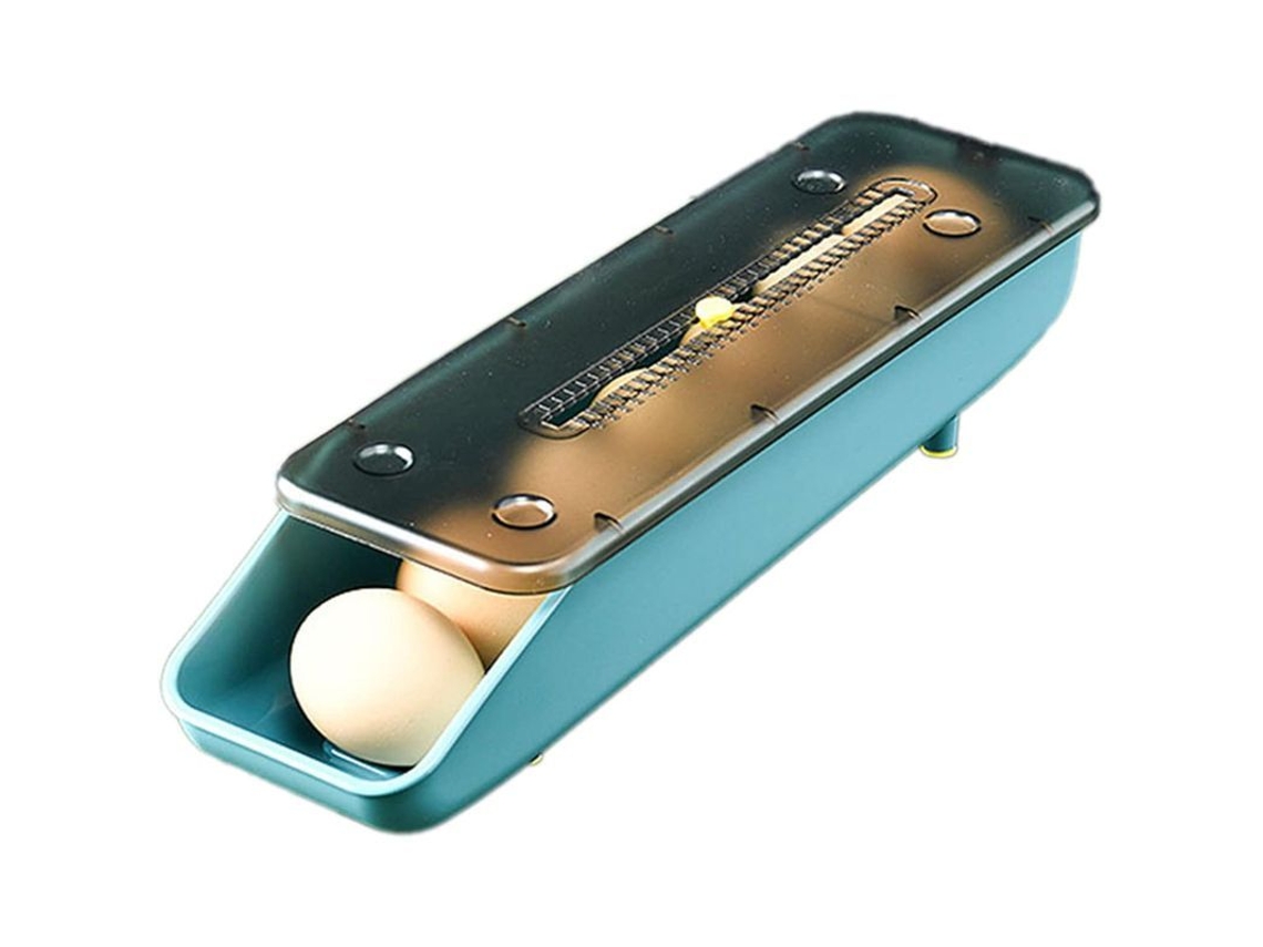 Caja Apilable Para Huevos Deslizante De Cor Azul, Acessório De Armazenamento Para Refrigerador E Cozinha
