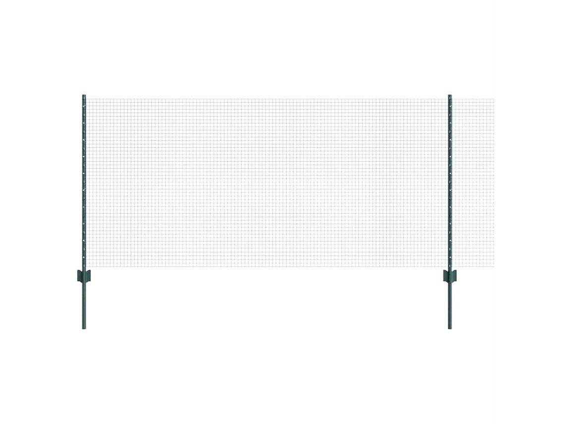 Cerca Com Poste Verde 1 X 10 M Aço
