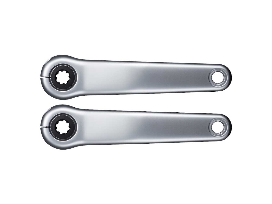 Manivela de Bicicleta Elétrica Steps E6100 Cinzento 170 Mmshimano