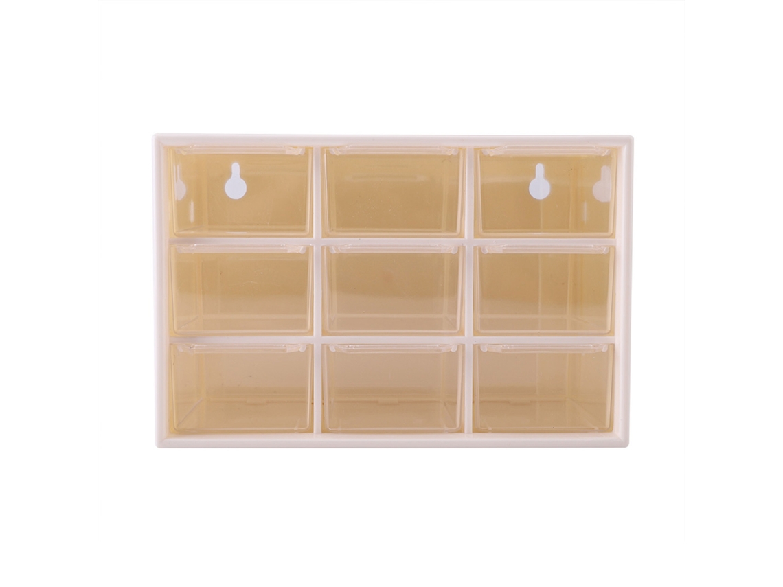 Caixa de Joias com 9 Gavetas Transparentes S/MARCA