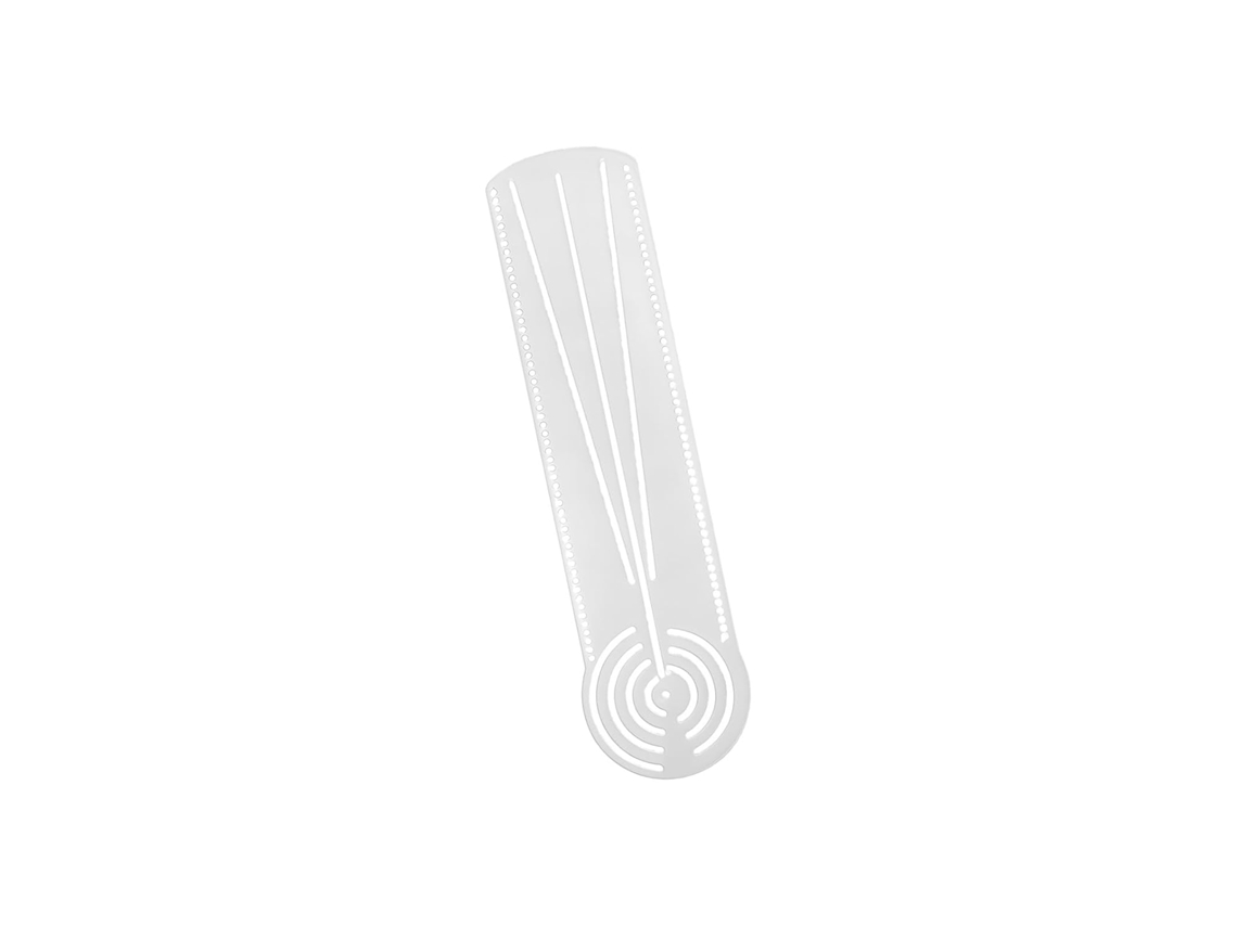 Régua De Desenho Em Acrílico Transparente, Padrão Geométrico, Régua Para Arte Geométrica, Com Escala De Medição Para
