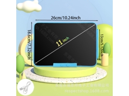 Mesa Digitalizadora Lcd com Tela Colorida para Desenho Infantil.azul de 11 Polegadas Recarregável CHENNNLS