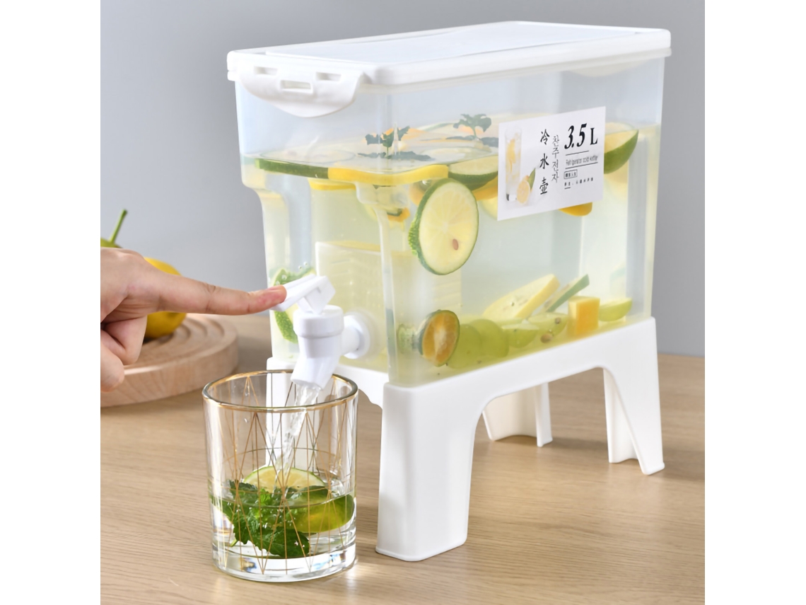Nova Line dispensador de Bebidas com Torneira Jarro Grande Capacidade Plástico Geladeira Frio Verão