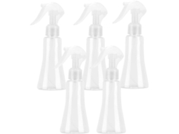 Pacote Com 5 Frascos Plásticos Spray Recarregáveis De 150ml