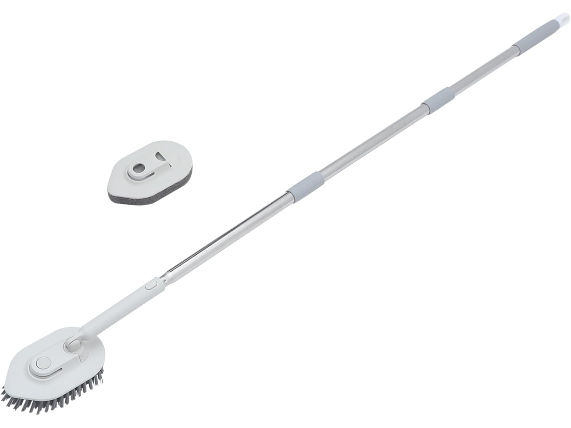 Conjunto De Escova Multifuncional Para Limpeza De Casa De Banho Com Cabo