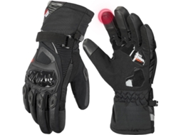 Luvas De Inverno Para Motociclismo, Luvas Quentes E Impermeáveis ​​com Tela Sensível Ao Toque Para Pilotar Motocicleta (pretas)
