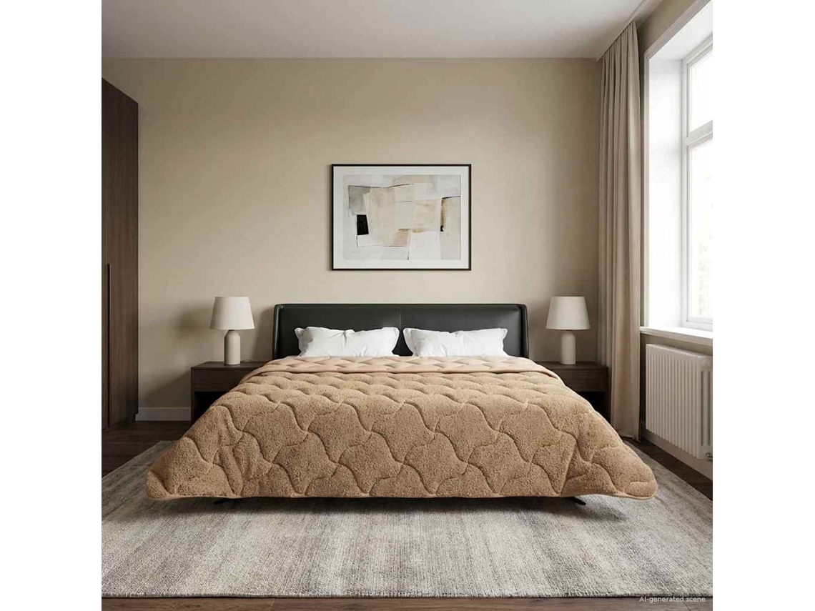 Vidaxl Edredom De Inverno 200 X 240 Cm Inverno Cinzento-acastanhado