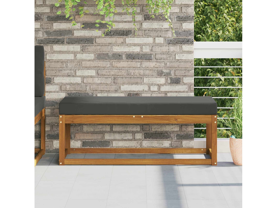 Vidaxl Almofada De Assento Externa 100% Poliéster Antracite