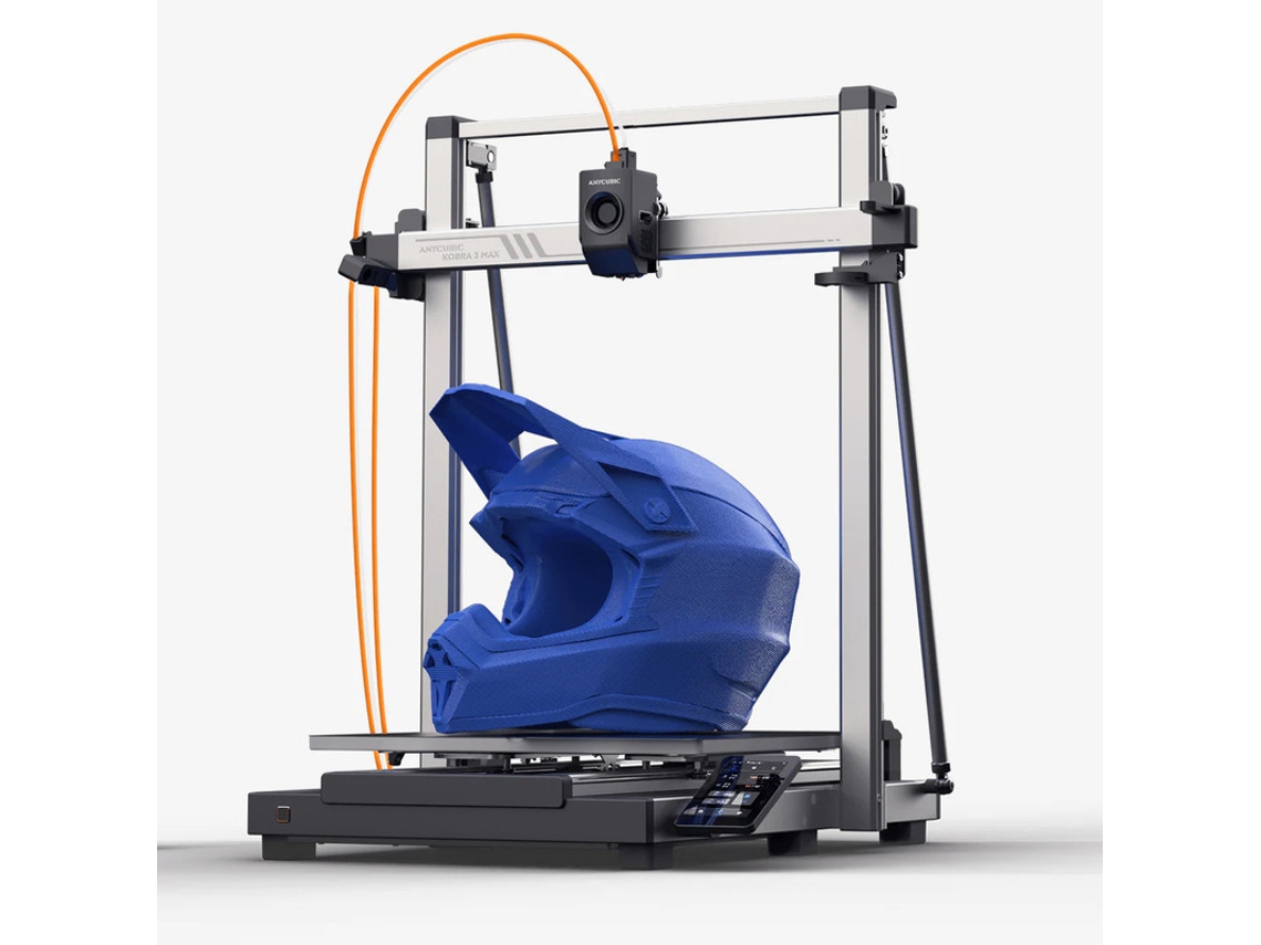 Impressora 3d Anycubic Kobra 3 Max 600mm/s Impressão A Alta Velocidade Auto Nivelamento E Anti Passo Perdido Impressão Até 8 Cores Com Ace Pro