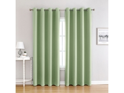 Cortinas Blackout Para Quarto - Cortinas Duplas Com Isolamento Térmico Para Janela / Conjunto De 2 Cortinas De Tecido Sólido Grosso, 100 X 200 Cm De
