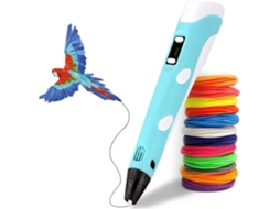 Caneta de Impressão 3D Caneta Doodler 3D com Filamento Pla de 12 Cores Total de 36 M Pla e Abs Compatíveis Brinquedo Criativo Grande