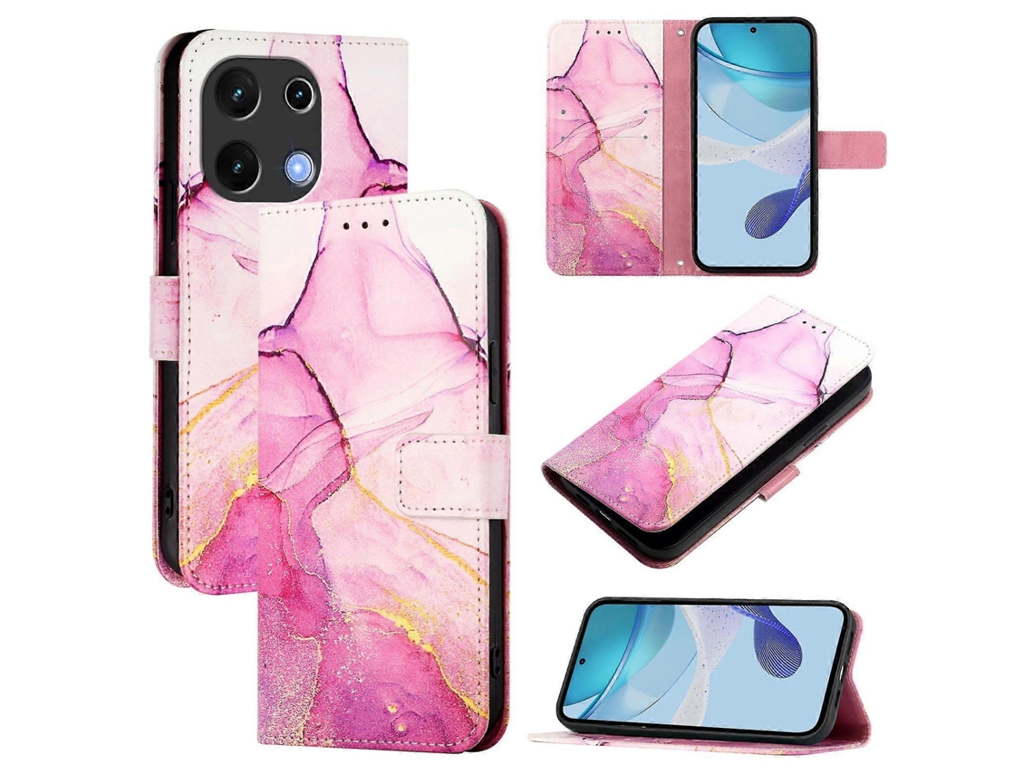 Capa De Couro Com Padrão De Mármore Pt003 Para Umidigi Note 100