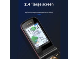 Laxiscreed Telefone Clamshell Gsm Desbloqueado Dual Sim Para Uso Fácil E Prático