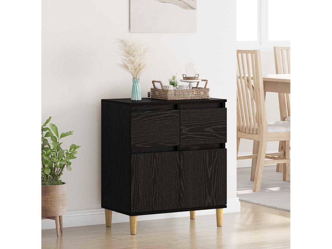 Buffet Carvalho Preto 60x35x70 cm Madeira Processada MAISON EXCLUSIVE