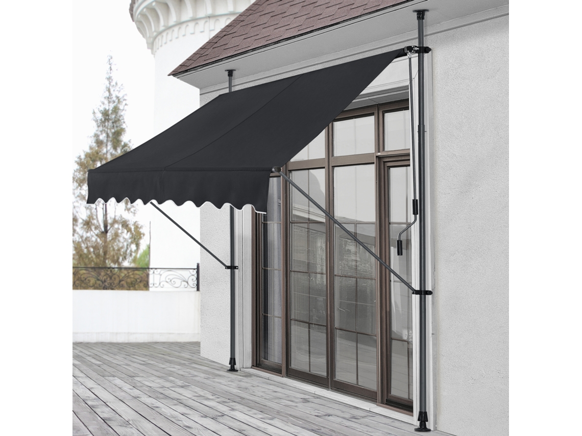 Toldo Articulado PRO.TEC Stem 250 x 120 x 220-309 cm Preto
