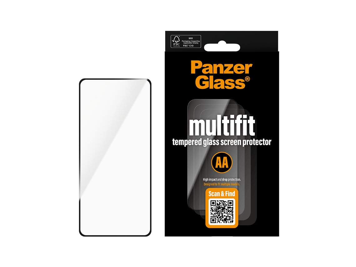 Pelicula PANZERGLASS Multifit AA (Vidro Temperado)