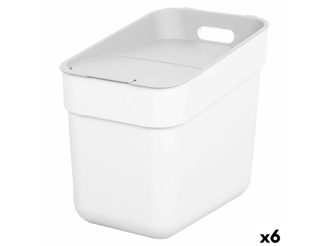 Caixote Do Lixo Curver Plástico Branco 20 L (6 Uds)