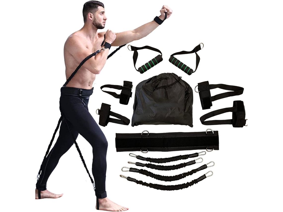 Conjunto de Faixas Elásticas de Resistência para Boxe AQUAFORGE