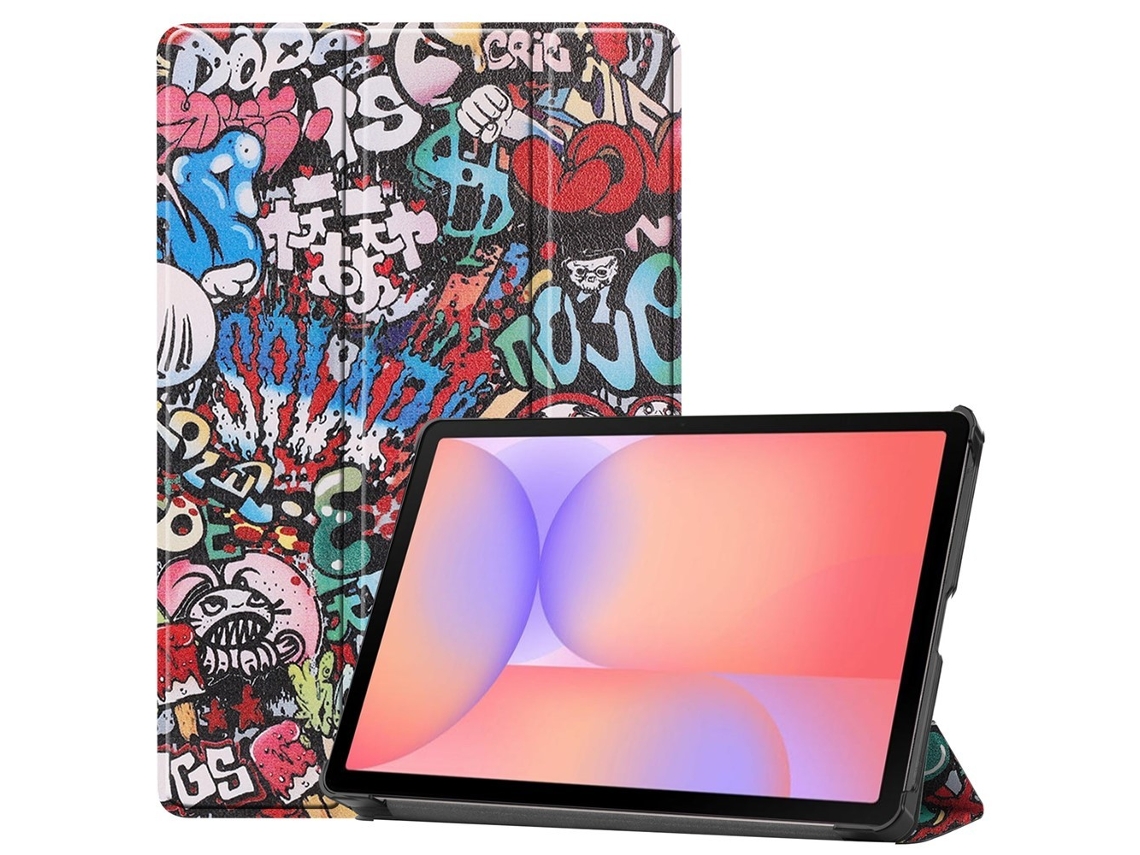 Capa Com Estampa E Suporte Para Samsung Galaxy Tab S10 Lite/s10 Fe/s9, Grafite