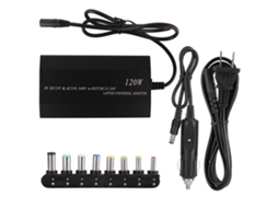 Aetheria adaptador de Energia Universal para Notebook 120w com 8 Conectores para Carro e Casa