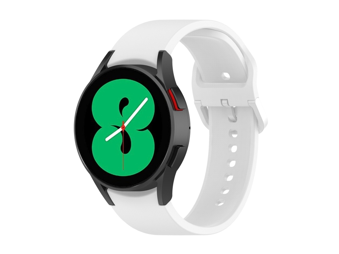 Bracelete Para Samsung Galaxy Watch 5 (40mm) - Silicone Tamanho S - White
