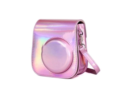 Mini Bolsa para Câmera, Estojo Protetor em Couro Pu com Alça para Câmera Instantânea Mini 11, Rosa ELECTVAULT1