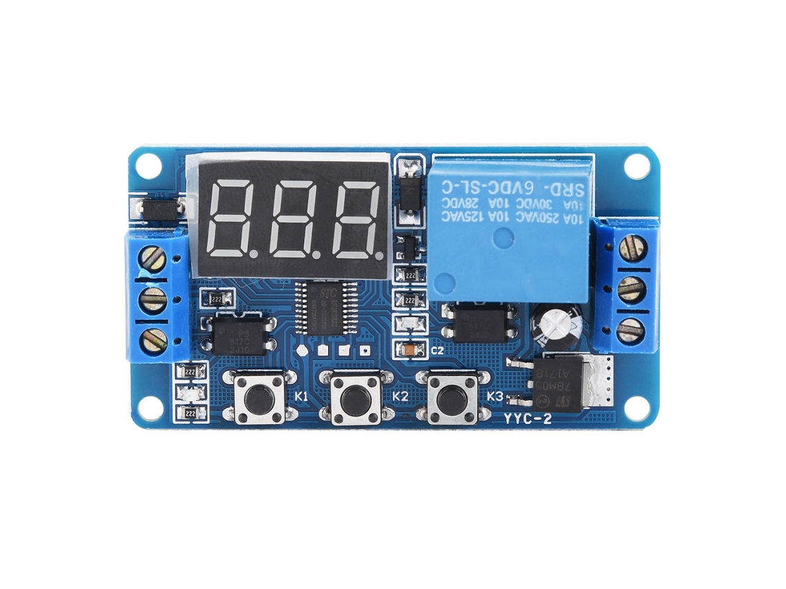 Módulo de Controle de Relé com Timer Ajustável Led para Automação (6v)