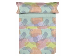 Conjunto De Lençol Lois Anibal Multicolor Poliéster Azul (40x30x4.83cm)