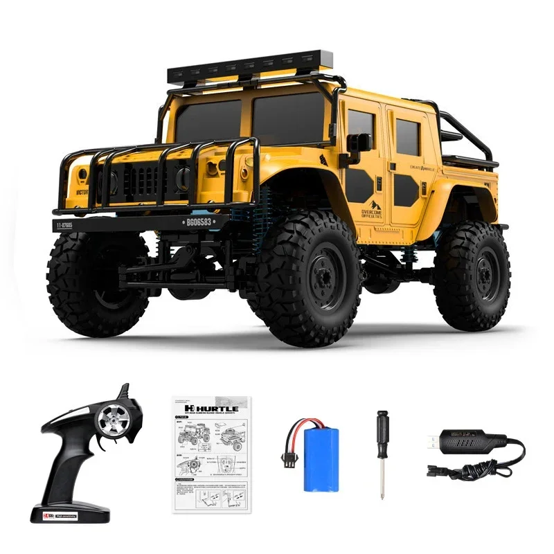 Carrinho de Escalada com Controle Remoto em Escala 1/12, Brinquedo Elétrico em Miniatura, Presente para Meninos. MDUG (amarelo)