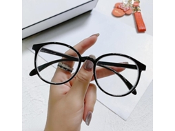 2026 gafas Redondas Vintage Unisex Anti Luz Azul Material Plástico Lentes Claras Marco Retro Ce Certificado