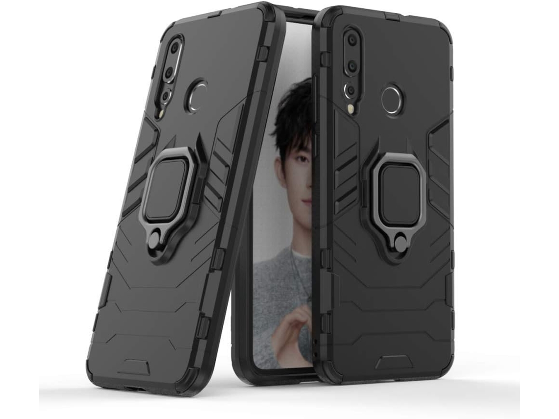 Capa Anel Carro Protetora para Huawei Nova 4 HONGWE. Magnética Preto