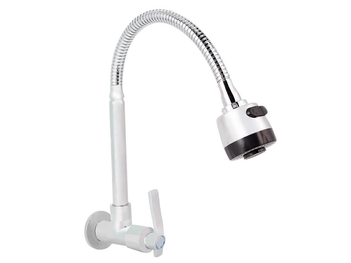 Torneira De Cozinha Água Fria, Parede Com Rotação 360 ​​graus, Bico Flexível Dupla Posição, Misturador Anti Respingos Para Pia Db Aquaforge