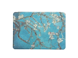 Capa protetora dobrável pintada para e-book de 2019, 658 flores de damasco, dourado claro