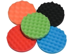 Kit Com 5 Esponjas De Polimento Para Carros, 150/180 Mm (5/6/7