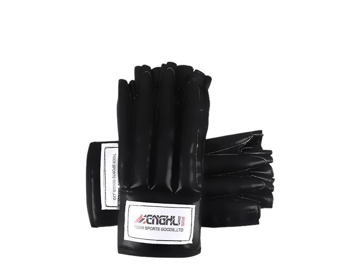 Luvas Com Fecho De Velcro Techniquecombat Pretas Brilvibera