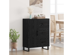 Vidaxl Buffet Com Gaveta Carvalho Preto 69,5 X 34 X 90 Cm