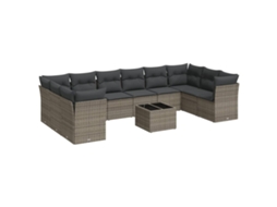 Garden Sofa Set, Garden Sofa Sets Vidaxl Cinzeto Rattan / Vime (n/a)