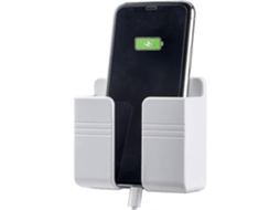 Suporte de Parede para Celular com Orifício Cabo Dados AQUAFORGE