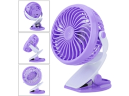 2026zentro-ventilador De Mesa Usb Pequeno Ultra Silencioso Com Clip Para Lar Escritório Dormitório Roxo
